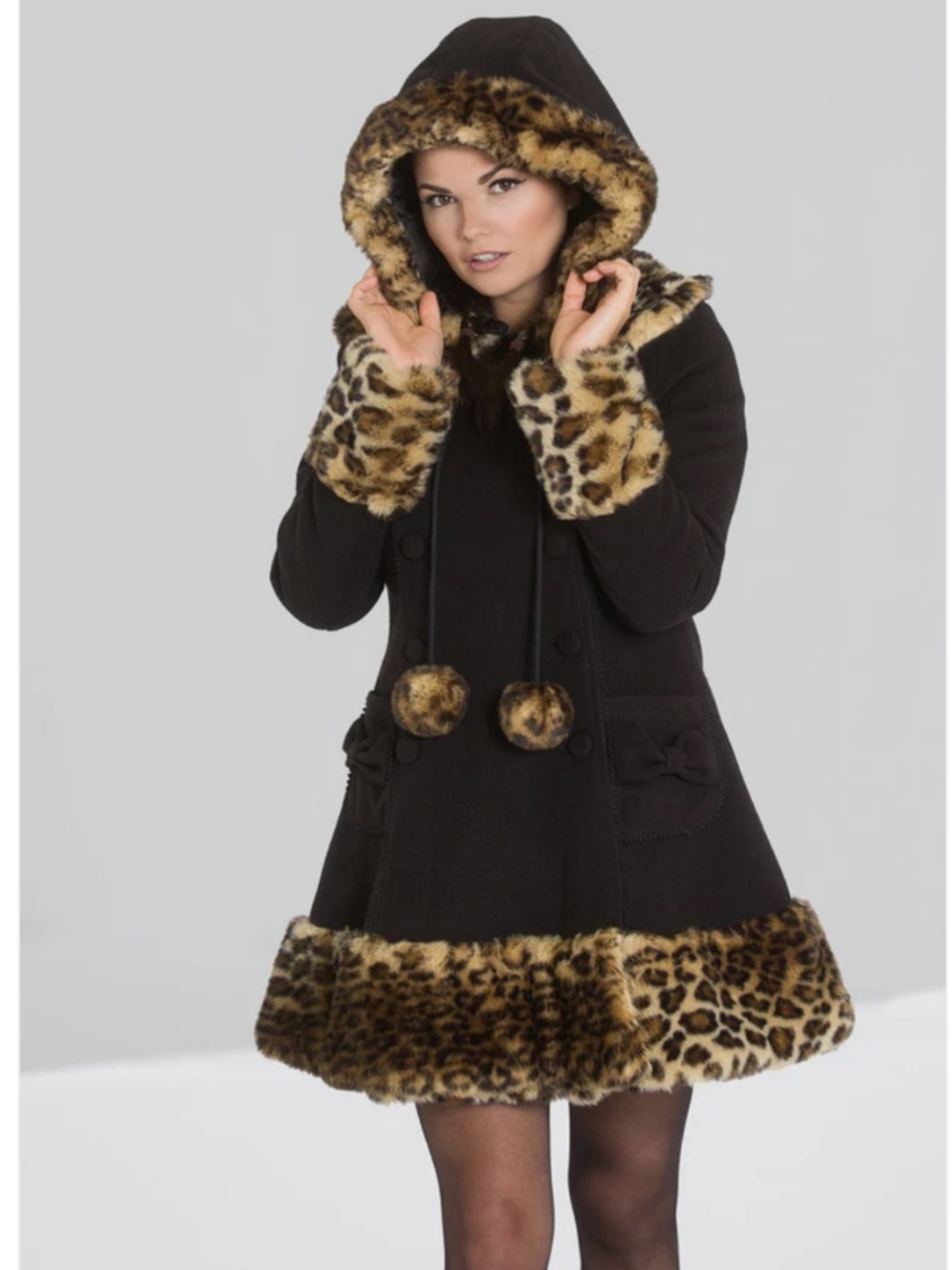 Rare! Pinup rockabilly leopard swing coat